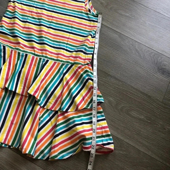 Hanna Andersson Rainbow Tiered Tank Dress Girls Size 12 - Picture 4 of 9
